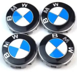 Cache Moyeu - BMW - 68mm - Lot de 4 - Emblème Bleu Blanc - Haute Qualité