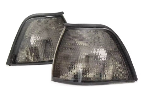 Paires de clignotants noir / gris fumé pour BMW Série 3 E36 1991-1997